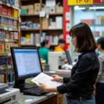 Scanning Documents in a Hanoi Copy Shop