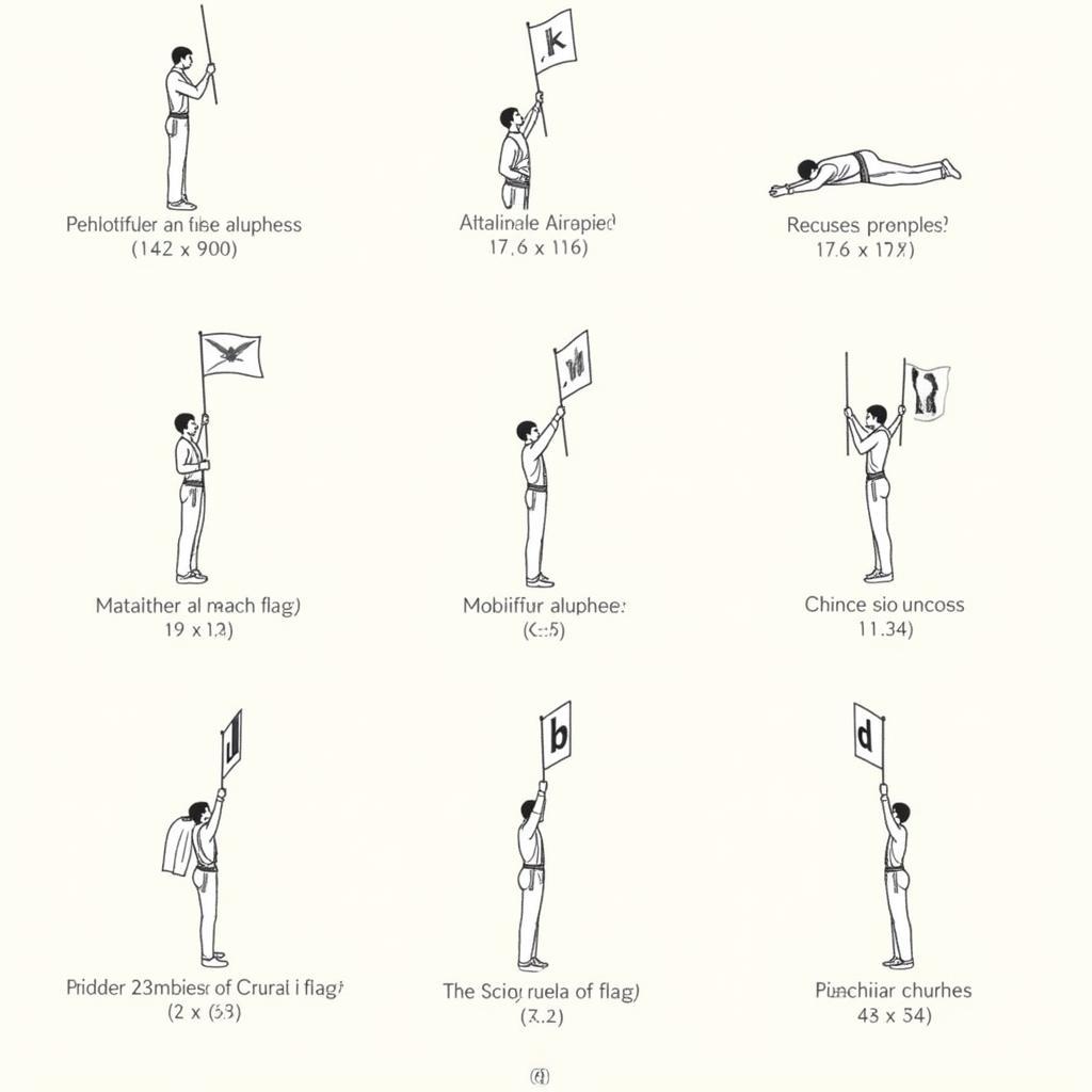 Semaphore Alphabet Chart