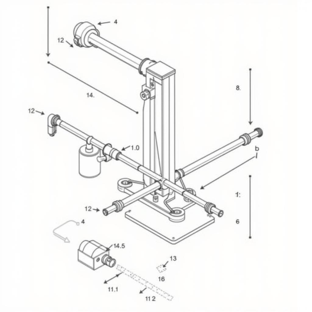 Servo Delta Robot Components Diagram