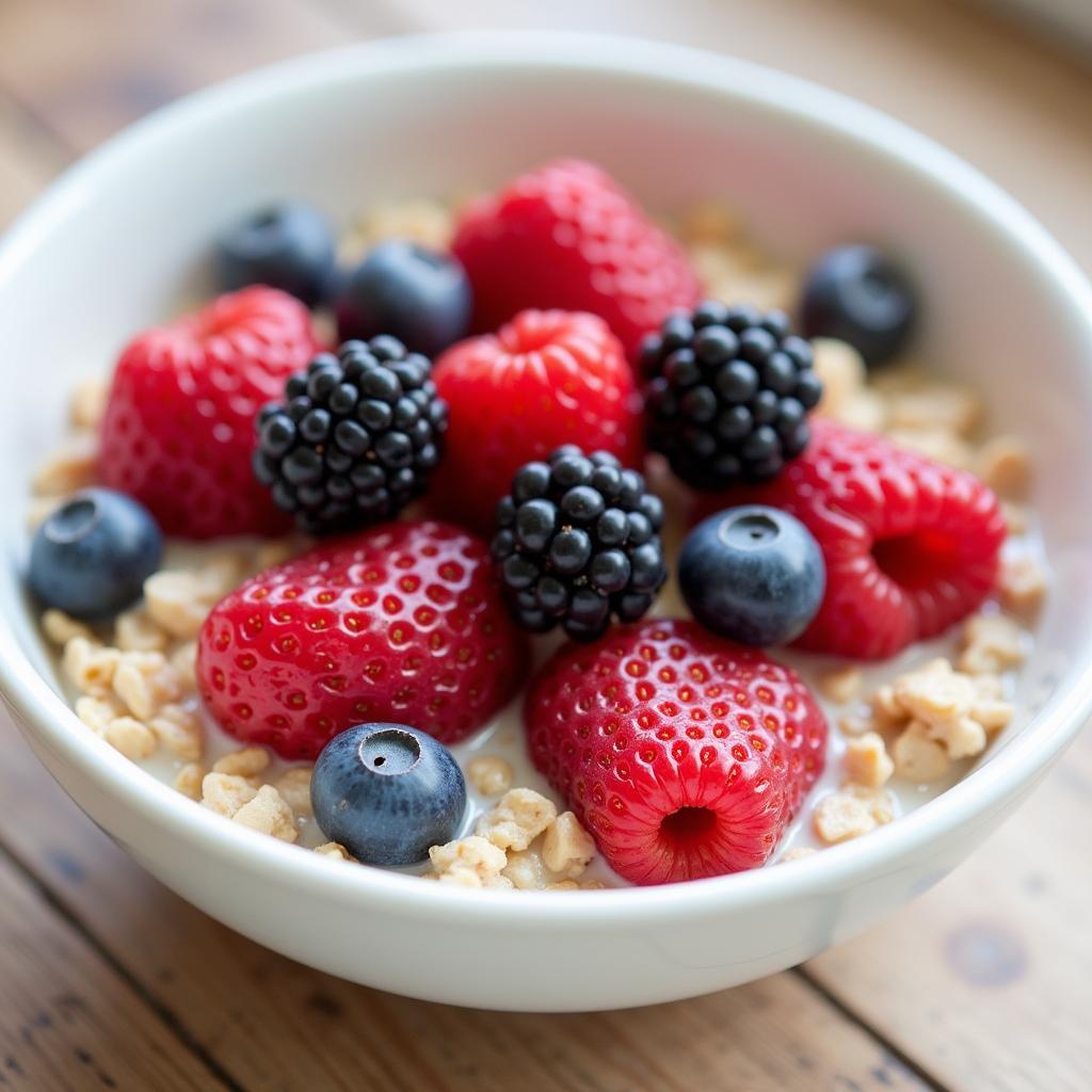 Bowl of Oatmeal with Berries