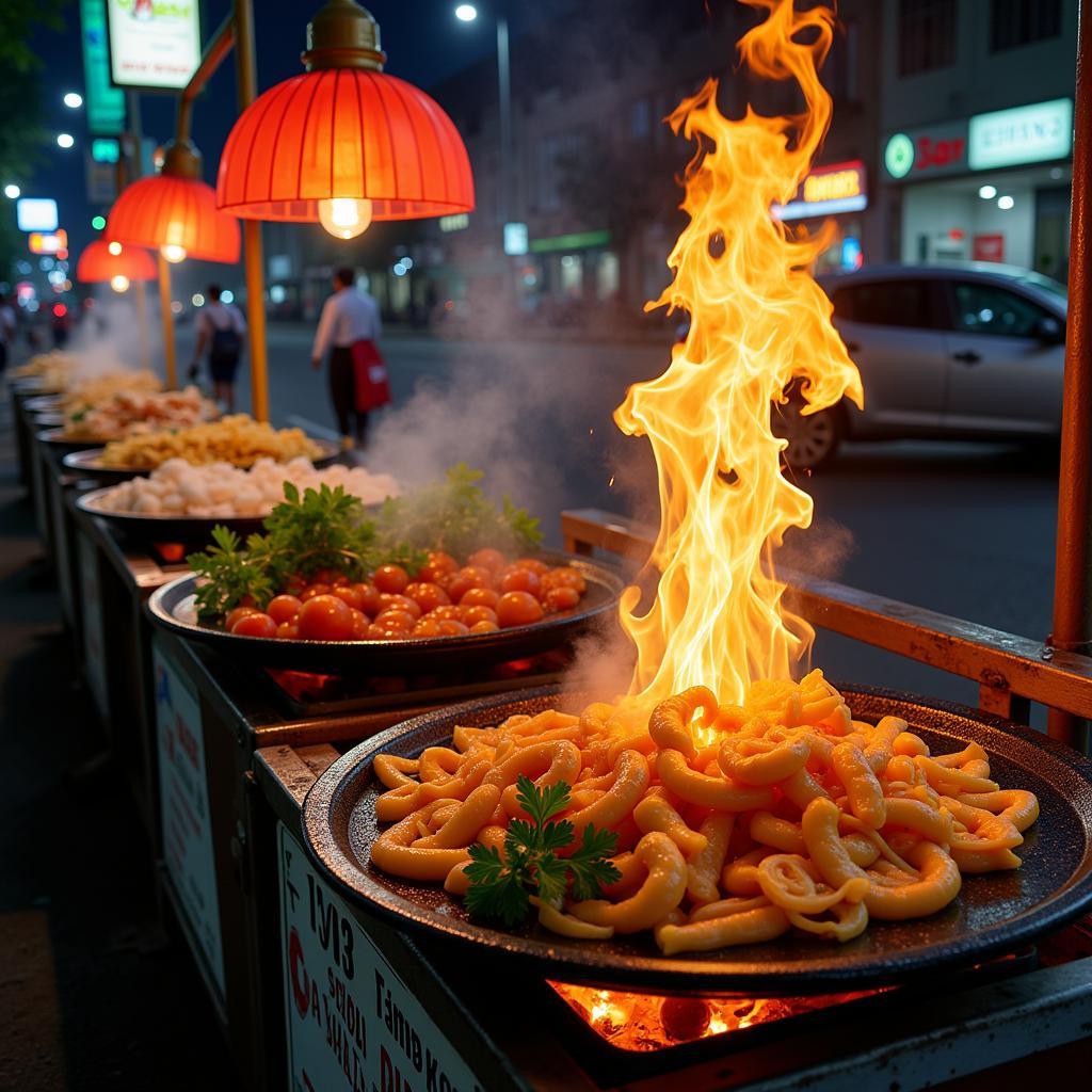 Street Food Near Big C Long Bien