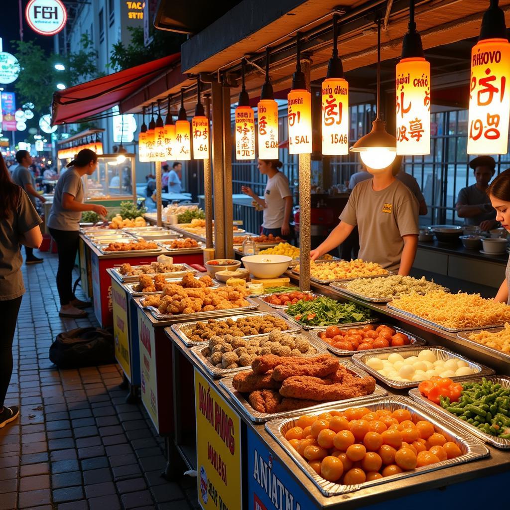 Street Food Delights near FTU Hanoi