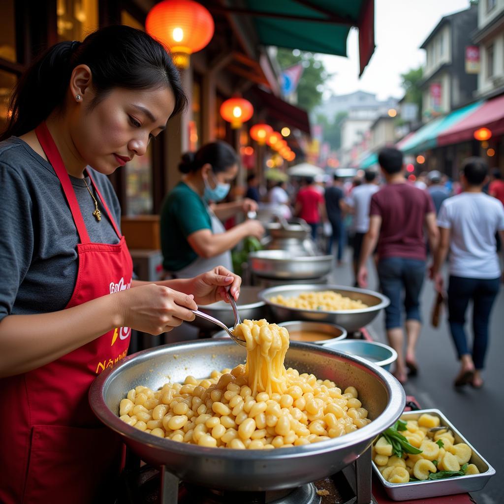 Street Vendor Selling Kem Nhung