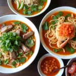 Hanoi Summer Noodle Soups: Bun Cha and Bun Rieu