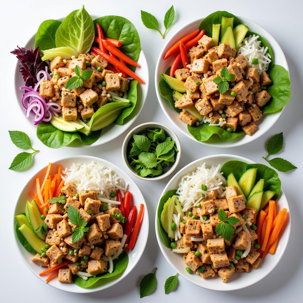 Fresh and vibrant summer salads in Hanoi