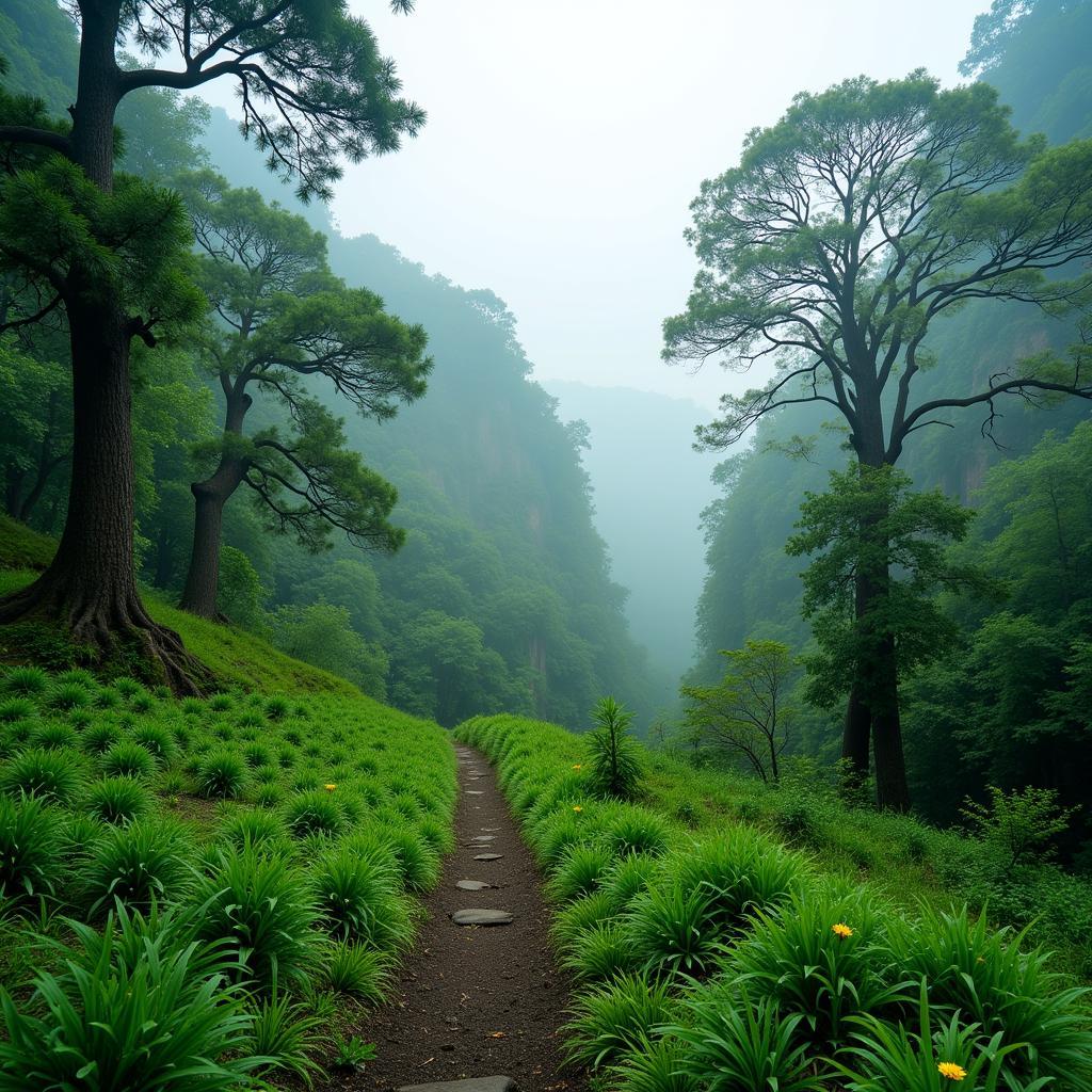 Scenic View of Tam Dao National Park