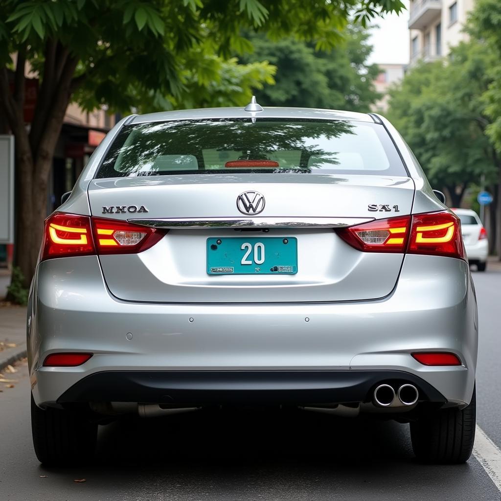 Car with Thai Nguyen License Plate