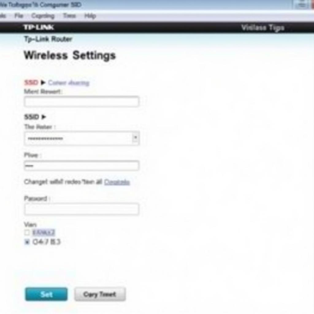 TP-Link Router Wireless Settings