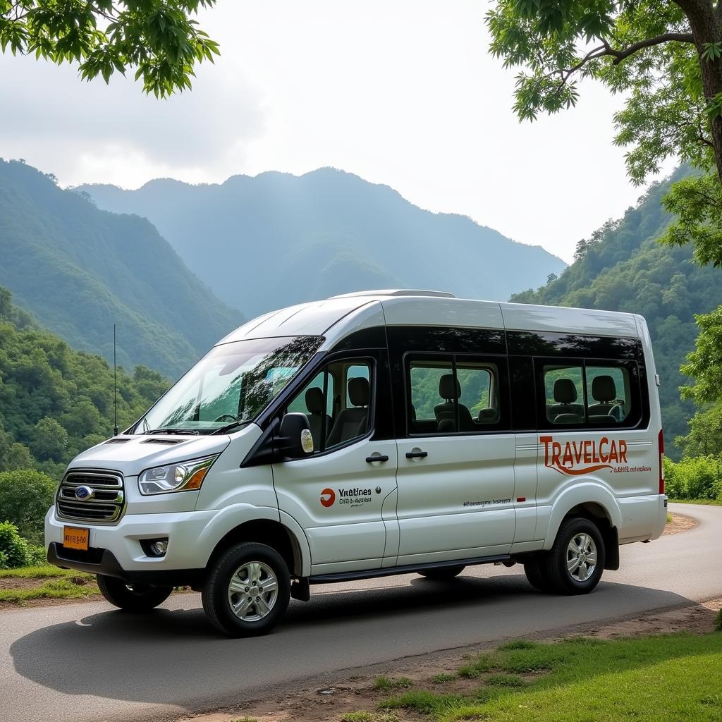 TRAVELCAR 16-seater van in Northwest Vietnam