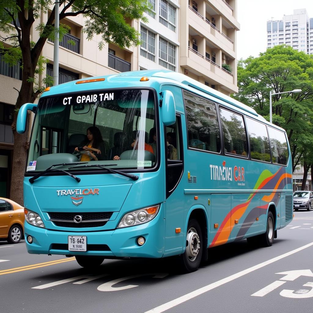 TRAVELCAR Bus in Ho Chi Minh City