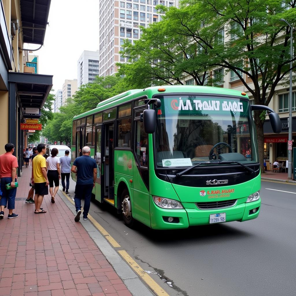 TRAVELCAR Bus on Tay Son Street