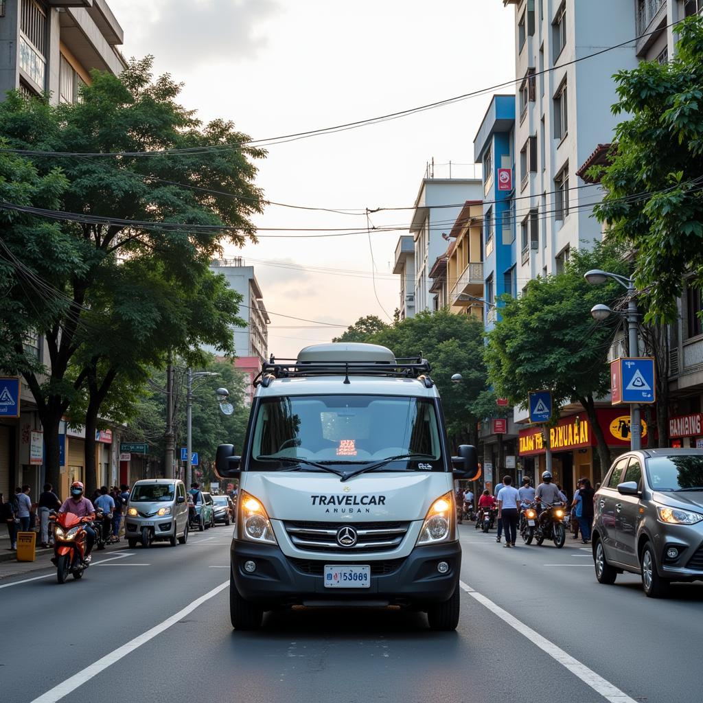 TRAVELCAR Fleet on Hanoi Streets