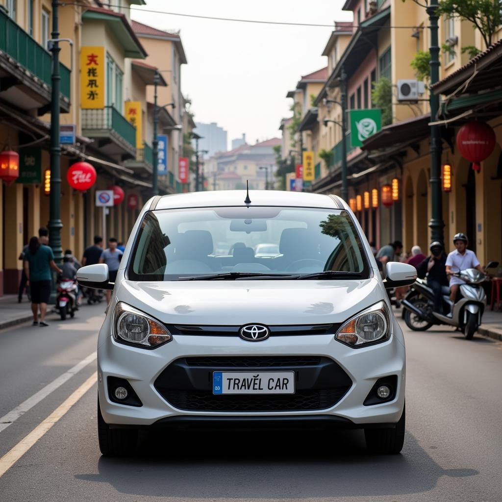 TRAVELCAR's comfortable vehicles navigating the streets of Hanoi.