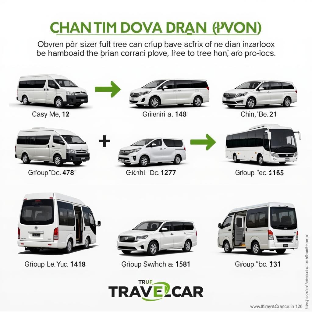 TRAVELCAR's transport options in Hanoi, including 16, 29, and 45 seater vehicles.