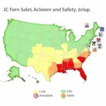 US Travel Safety Map by Region