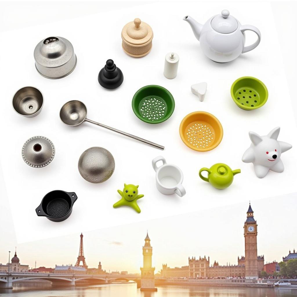 Variety of tea infusers available in Hanoi