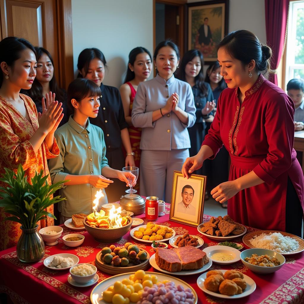 A Vietnamese Death Anniversary Ceremony (Giỗ)