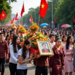 Traditional Vietnamese Funeral Procession