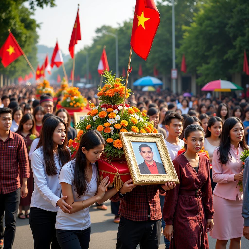 Traditional Vietnamese Funeral Procession