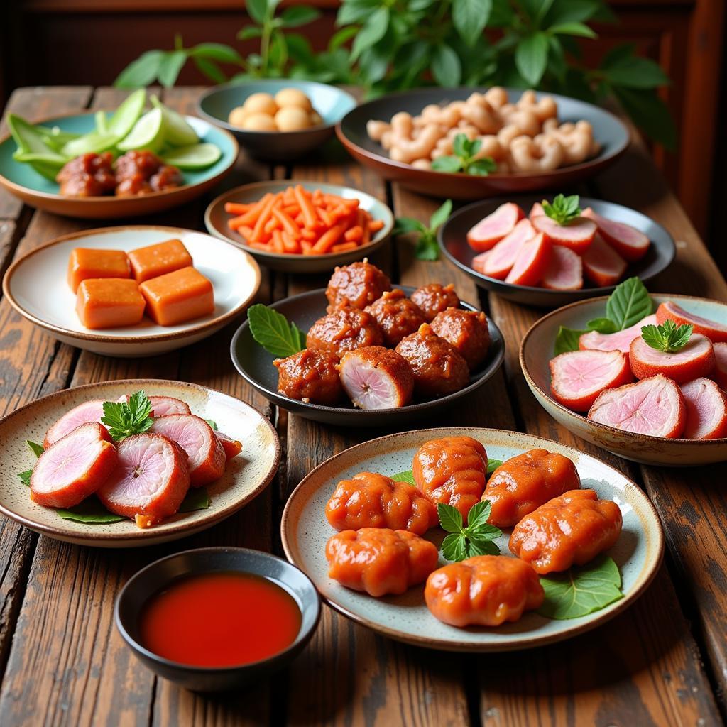 Vietnamese Preserved Pork Delicacies