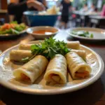 Steaming hot Banh Cuon Nong in Vinh Yen