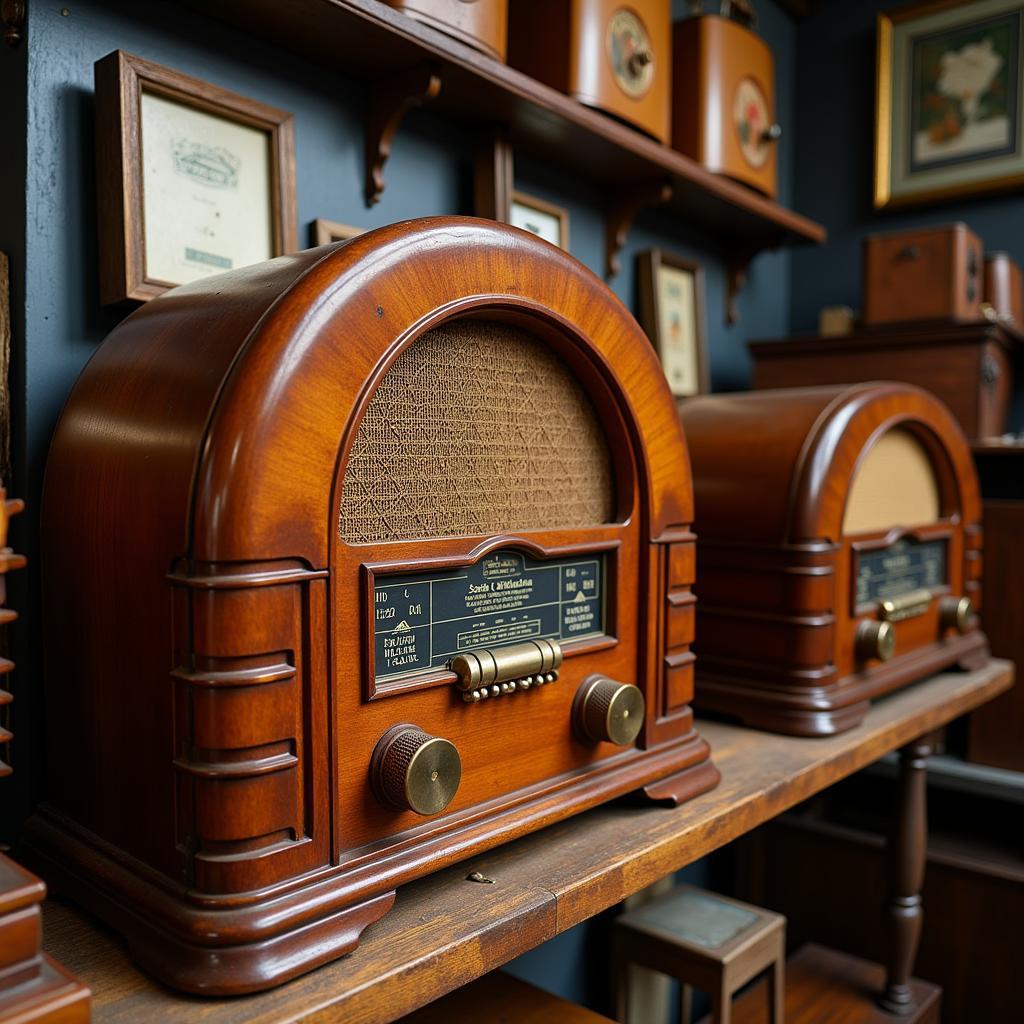 Vintage Radio in Hanoi Antique Shop